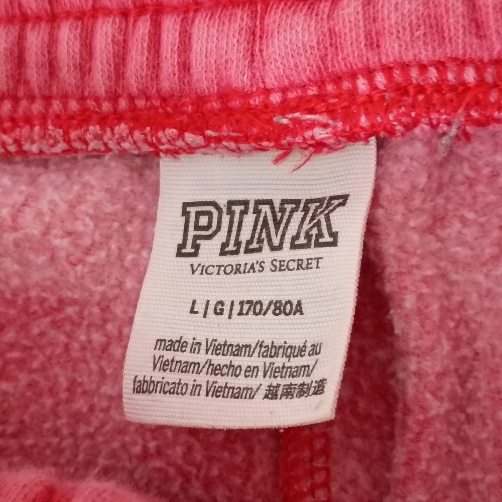 Victoria's Secret PINK Womens Jogger Sweatpants Pink Logo Graphic Large - Picture 3 of 12